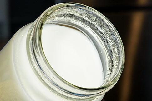 Photo: Smart Mediterranean Yogurt, tilted to show firmness